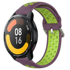 For Xiaomi Watch S1 Active / Purple+Lime