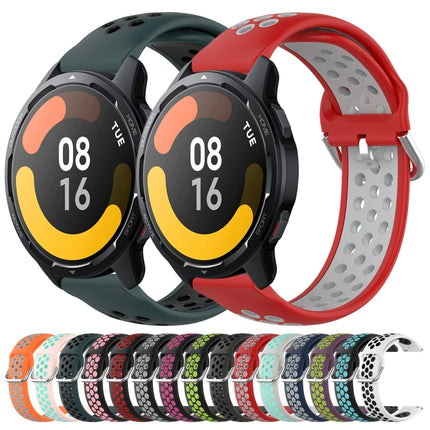22mm Perforated Breathable Sports Silicone Watch Band, For Xiaomi Watch S1 Active