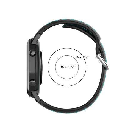 22mm Perforated Breathable Sports Silicone Watch Band, For Xiaomi Watch S1 Active