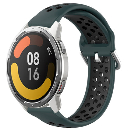 22mm Perforated Breathable Sports Silicone Watch Band, For Xiaomi MI Watch Color 2