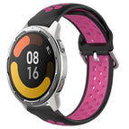For Xiaomi MI Watch Color 2 / Black+Rose Red