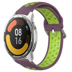 For Xiaomi MI Watch Color 2 / Purple+Lime