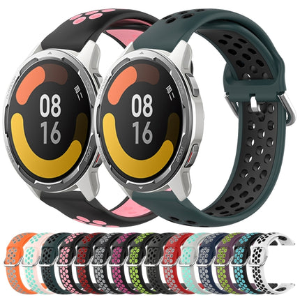 22mm Perforated Breathable Sports Silicone Watch Band, For Xiaomi MI Watch Color 2