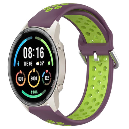 22mm Perforated Breathable Sports Silicone Watch Band, For Xiaomi MI Watch Sport