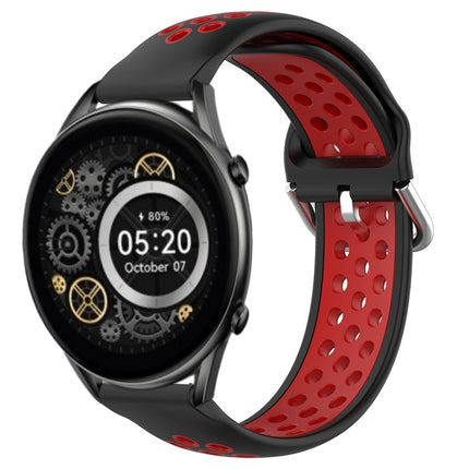 22mm Perforated Breathable Sports Silicone Watch Band, For Xiaomi Haylou RT2 LS10
