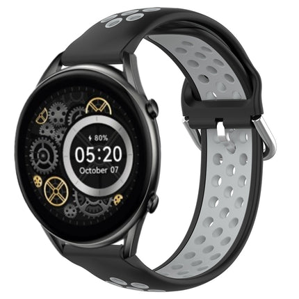 22mm Perforated Breathable Sports Silicone Watch Band, For Xiaomi Haylou RT2 LS10