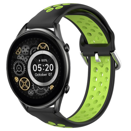 22mm Perforated Breathable Sports Silicone Watch Band, For Xiaomi Haylou RT2 LS10
