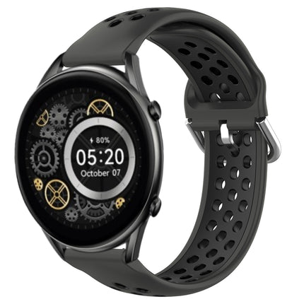 22mm Perforated Breathable Sports Silicone Watch Band, For Xiaomi Haylou RT2 LS10