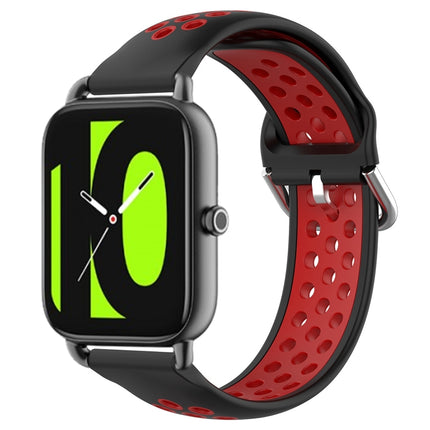 22mm Perforated Breathable Sports Silicone Watch Band, For  Xiaomi Haylou RS4 LS12