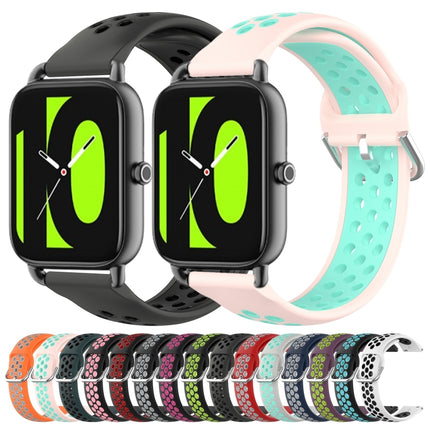 22mm Perforated Breathable Sports Silicone Watch Band, For  Xiaomi Haylou RS4 LS12
