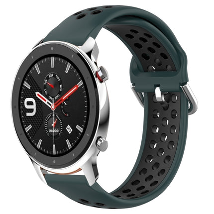 22mm Perforated Breathable Sports Silicone Watch Band, For Amazfit GTR 4