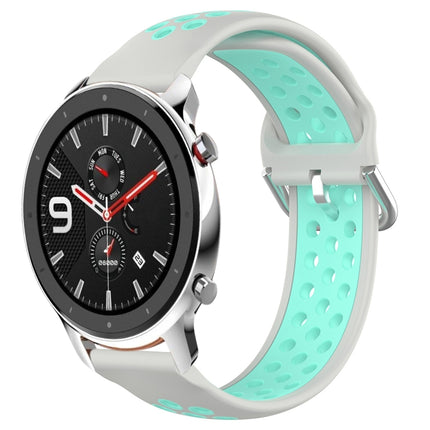 22mm Perforated Breathable Sports Silicone Watch Band, For Amazfit GTR 4