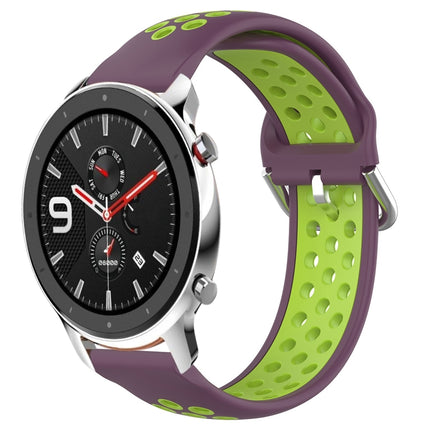 22mm Perforated Breathable Sports Silicone Watch Band, For Amazfit GTR 4