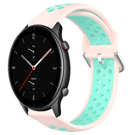 22mm Perforated Breathable Sports Silicone Watch Band, For Amazfit GTR 2e