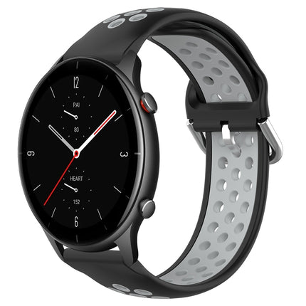 22mm Perforated Breathable Sports Silicone Watch Band, For Amazfit GTR 2e