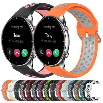 22mm Perforated Breathable Sports Silicone Watch Band, For Amazfit GTR 2