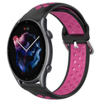 For Amazfit 3 / Black+Rose Red