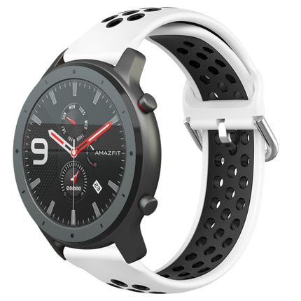 22mm Perforated Breathable Sports Silicone Watch Band, For Amazfit GTR 47mm