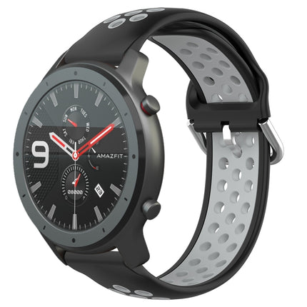 22mm Perforated Breathable Sports Silicone Watch Band, For Amazfit GTR 47mm