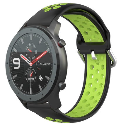 22mm Perforated Breathable Sports Silicone Watch Band, For Amazfit GTR 47mm