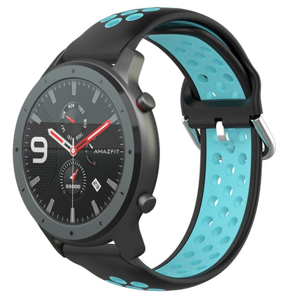 22mm Perforated Breathable Sports Silicone Watch Band, For Amazfit GTR 47mm
