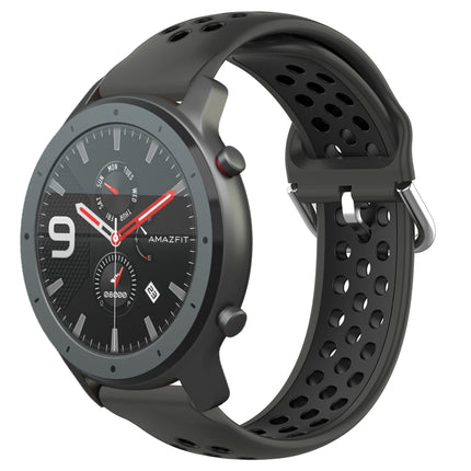22mm Perforated Breathable Sports Silicone Watch Band, For Amazfit GTR 47mm