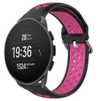 For Suunto 9 Peak Pro / Black+Rose Red