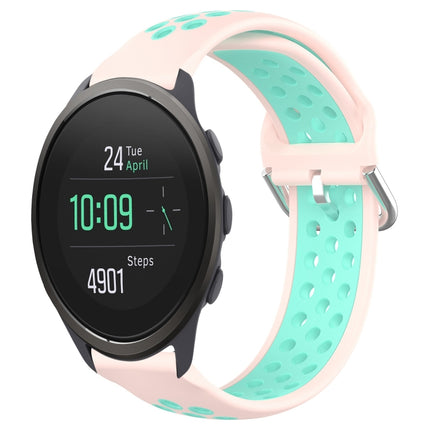 22mm Perforated Breathable Sports Silicone Watch Band, For Suunto 5 Peak
