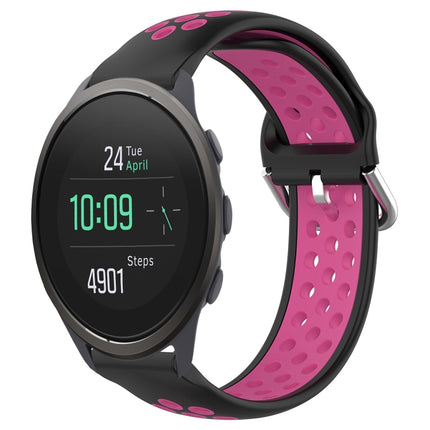 22mm Perforated Breathable Sports Silicone Watch Band, For Suunto 5 Peak