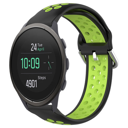 22mm Perforated Breathable Sports Silicone Watch Band, For Suunto 5 Peak