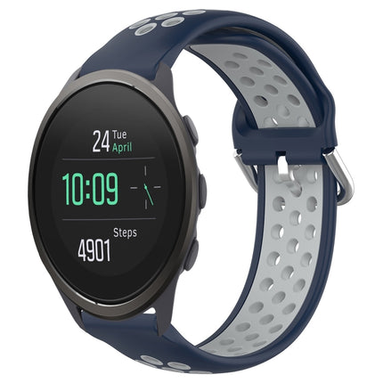 22mm Perforated Breathable Sports Silicone Watch Band, For Suunto 5 Peak