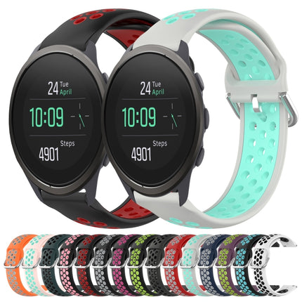 22mm Perforated Breathable Sports Silicone Watch Band, For Suunto 5 Peak