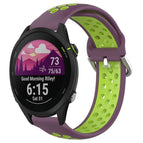 For Garmin Forerunner 255 Music / Purple+Lime