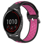 For Garmin Vivoactive4 / Black+Rose Red