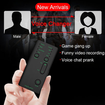 M1 Portable Mini Voice Changing Modulator with Adjustable Voice Functions & Phone Computer & Sound Card & Mic Tool