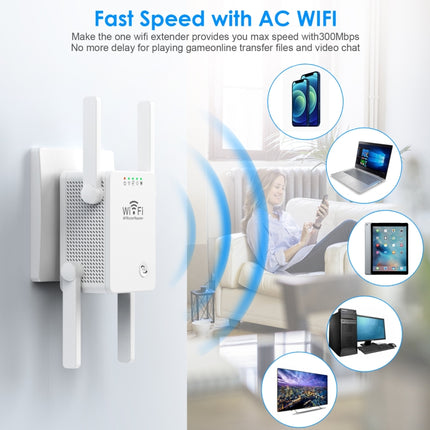 U8 300Mbps Wireless WiFi Repeater Extender Router Wi-Fi Signal Amplifier WiFi Booster, US Plug, EU Plug