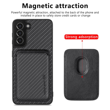 Carbon Fiber Leather Card Magsafe Magnetic Phone Case, For Samsung Galaxy S21+ 5G, For Samsung Galaxy S21 Ultra 5G, For Samsung Galaxy S21 FE 5G, For Samsung Galaxy S20 FE