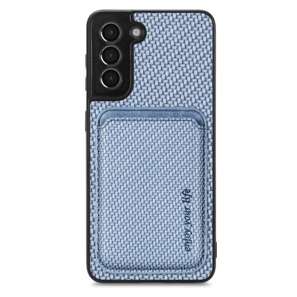 Carbon Fiber Leather Card Magsafe Magnetic Phone Case, For Samsung Galaxy S21+ 5G, For Samsung Galaxy S21 Ultra 5G, For Samsung Galaxy S21 FE 5G, For Samsung Galaxy S20 FE