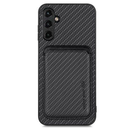 Carbon Fiber Leather Card Magsafe Magnetic Phone Case, For Samsung Galaxy A14 5G, For Samsung Galaxy A04 4G, For Samsung Galaxy A13 4G, For Samsung Galaxy A13 5G