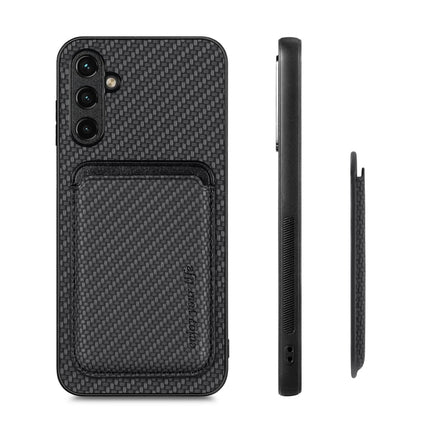 Carbon Fiber Leather Card Magsafe Magnetic Phone Case, For Samsung Galaxy A14 5G, For Samsung Galaxy A04 4G, For Samsung Galaxy A13 4G, For Samsung Galaxy A13 5G