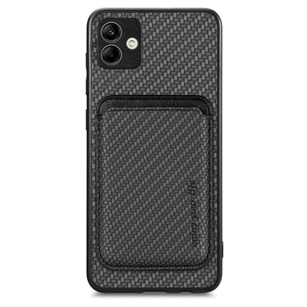 Carbon Fiber Leather Card Magsafe Magnetic Phone Case, For Samsung Galaxy A14 5G, For Samsung Galaxy A04 4G, For Samsung Galaxy A13 4G, For Samsung Galaxy A13 5G