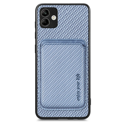 Carbon Fiber Leather Card Magsafe Magnetic Phone Case, For Samsung Galaxy A14 5G, For Samsung Galaxy A04 4G, For Samsung Galaxy A13 4G, For Samsung Galaxy A13 5G
