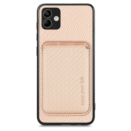 Carbon Fiber Leather Card Magsafe Magnetic Phone Case, For Samsung Galaxy A14 5G, For Samsung Galaxy A04 4G, For Samsung Galaxy A13 4G, For Samsung Galaxy A13 5G