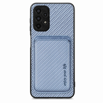 Carbon Fiber Leather Card Magsafe Magnetic Phone Case, For Samsung Galaxy A14 5G, For Samsung Galaxy A04 4G, For Samsung Galaxy A13 4G, For Samsung Galaxy A13 5G