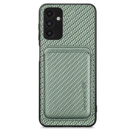 Carbon Fiber Leather Card Magsafe Magnetic Phone Case, For Samsung Galaxy A14 5G, For Samsung Galaxy A04 4G, For Samsung Galaxy A13 4G, For Samsung Galaxy A13 5G