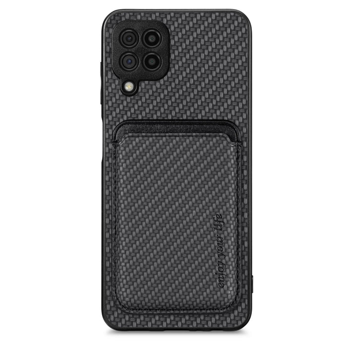 Carbon Fiber Leather Card Magsafe Magnetic Phone Case, For Samsung Galaxy A22 4G, For Samsung Galaxy A22 5G, For Samsung Galaxy A32 5G, For Samsung Galaxy A50