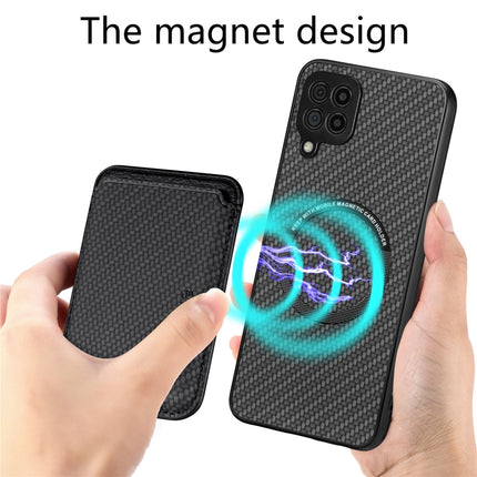 Carbon Fiber Leather Card Magsafe Magnetic Phone Case, For Samsung Galaxy A22 4G, For Samsung Galaxy A22 5G, For Samsung Galaxy A32 5G, For Samsung Galaxy A50