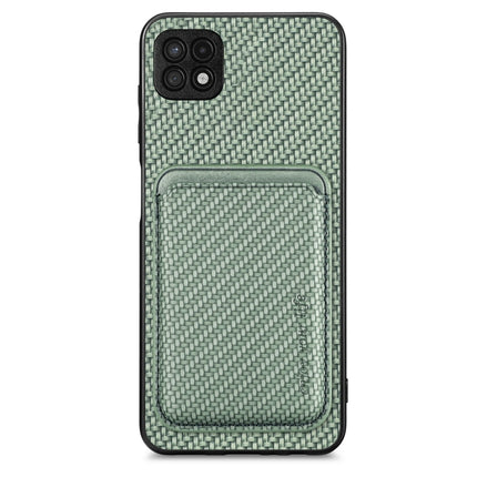 Carbon Fiber Leather Card Magsafe Magnetic Phone Case, For Samsung Galaxy A22 4G, For Samsung Galaxy A22 5G, For Samsung Galaxy A32 5G, For Samsung Galaxy A50