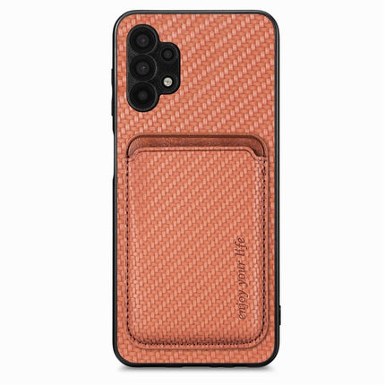 Carbon Fiber Leather Card Magsafe Magnetic Phone Case, For Samsung Galaxy A22 4G, For Samsung Galaxy A22 5G, For Samsung Galaxy A32 5G, For Samsung Galaxy A50