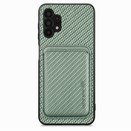 Carbon Fiber Leather Card Magsafe Magnetic Phone Case, For Samsung Galaxy A22 4G, For Samsung Galaxy A22 5G, For Samsung Galaxy A32 5G, For Samsung Galaxy A50